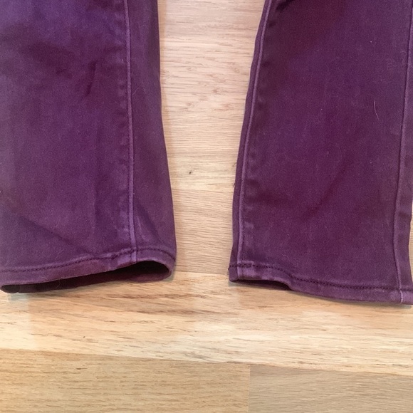 Old Navy Rockstar Mid-Rise Elastic Waist Skinny Jeggings Maroon Women’s 4R - Picture 9 of 15